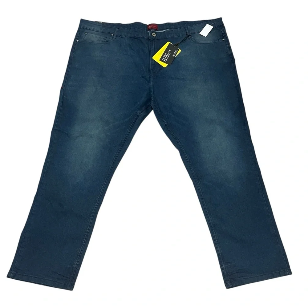 Truth Substance Men's Blue Jeans Relaxed Fit - Picture 3 of 7